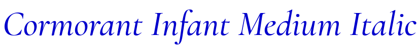 Cormorant Infant Medium Italic الخط